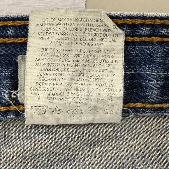 VTG Gap 1969 Jeans Womens Sz 6 Low Rise Straight Loose Fit Medium Wash 90s Denim - Picture 10 of 11